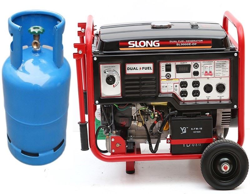 Dual fuel generator set