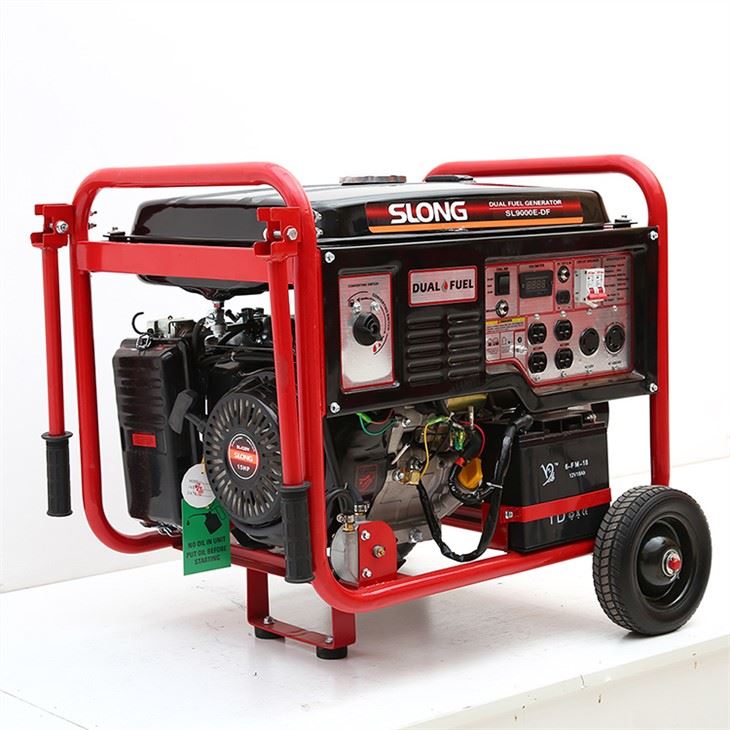 dual fuel generator with wheels