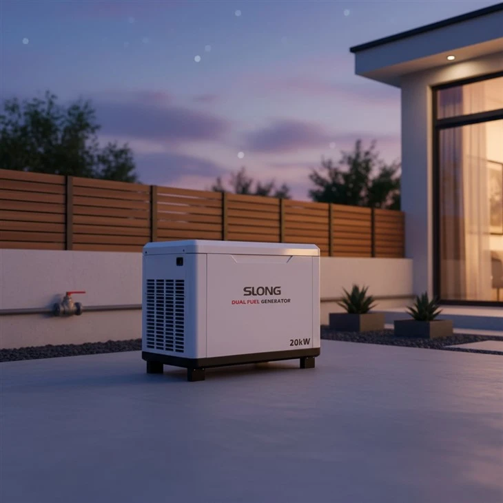 Ġeneratur tal-Gass ta '20kw CE Ready Multi-Sistema ta' Enerġija Backup tal-Fjuwil